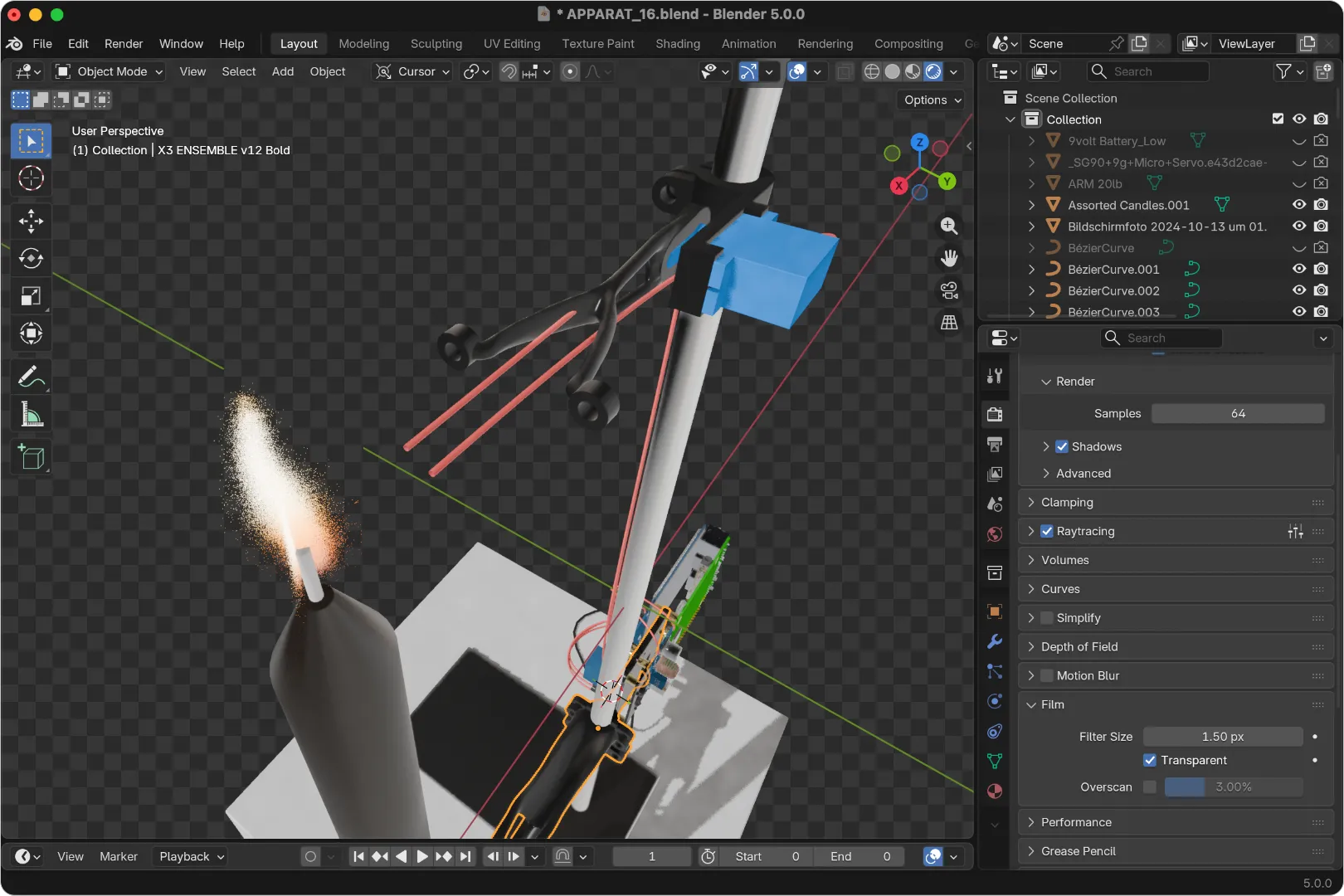 Wettermodifikation / Umsetzung / 3D-Modelling (Blender)