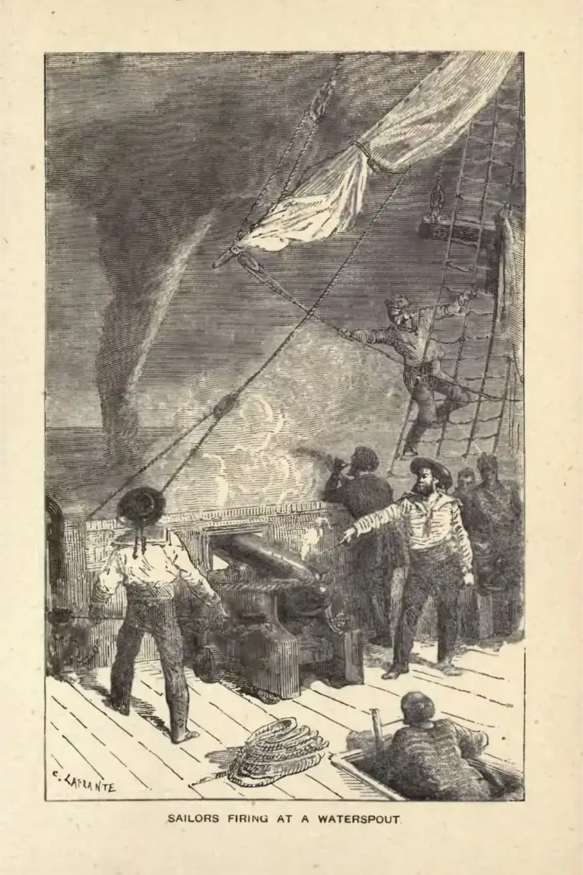 Wettermodifikation / Recherche / Luftwirbelkanone (18. Jhd.)